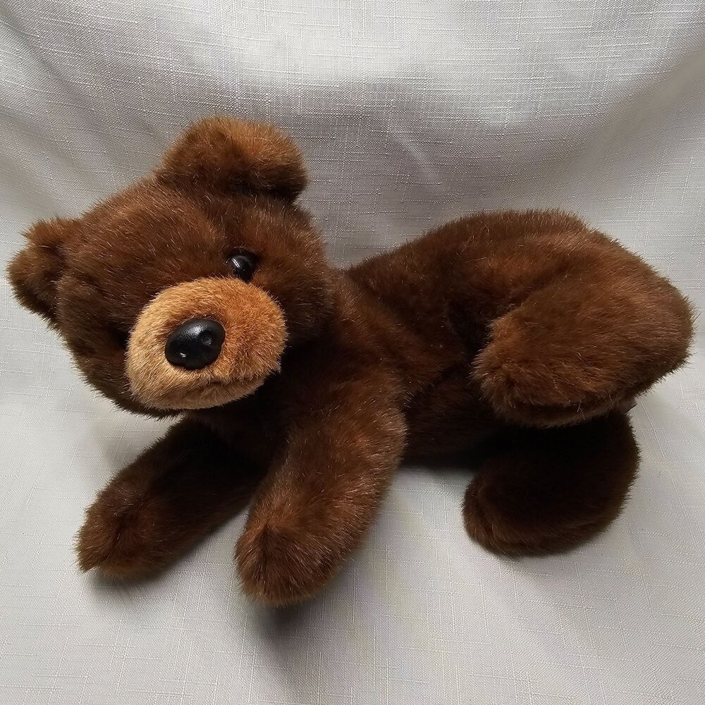 Vintage 1995 Beanie Baby Stuffed Brown Bear Plushie Plush